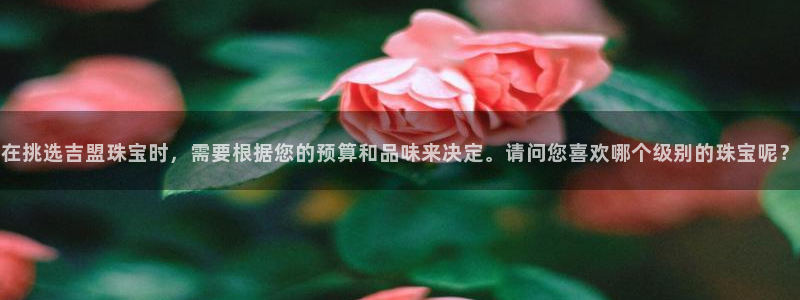 新航娱乐平台注册：在挑选吉盟珠宝时，需要根据您的预算和品味来