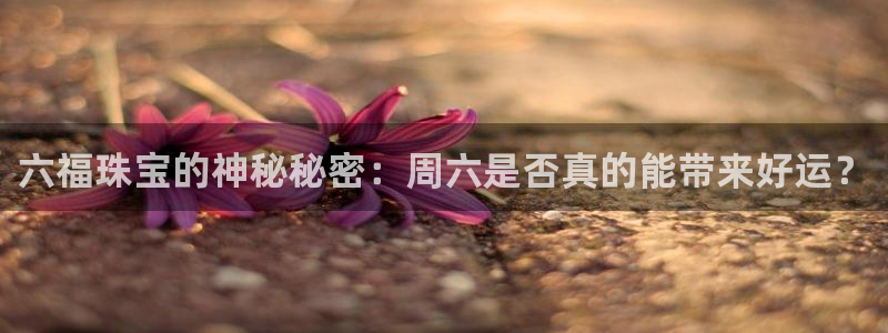 新航娱乐棋牌：六福珠宝的神秘秘密：周六是否真的能带来好运？
