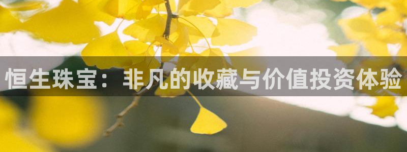 新航新客舱机上娱乐银：恒生珠宝：非凡的收藏与价值投资体验